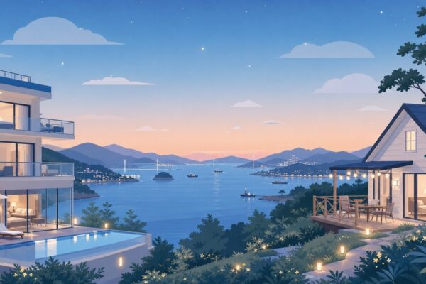 여수 밤바다 근처 숙소 고를 때 알아두면 좋은 것들 - 오션뷰 호텔과 펜션, 어떤 기준으로 비교할까