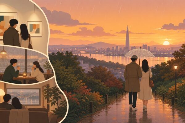 서울 비 오는 날 실내 데이트 코스 짜는 법 — 날씨에 흔들리지 않는 하루 계획