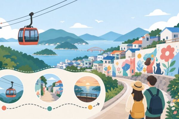 통영 케이블카와 동피랑 벽화마을, 1박 2일 여행 동선 짜는 법