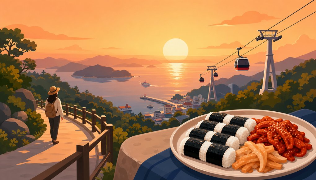 통영 충무김밥, 원조 논쟁보다 중요한 것들 — 케이블카 주변에서 현명하게 먹는 법
